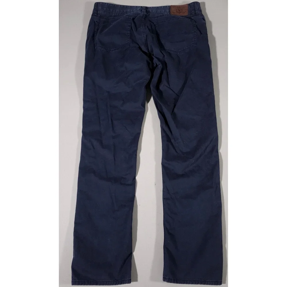 Polo Ralph Lauren Chinos‎ Mens 34x32 Navy Blue Straight Leg Cotton Stretch Pants